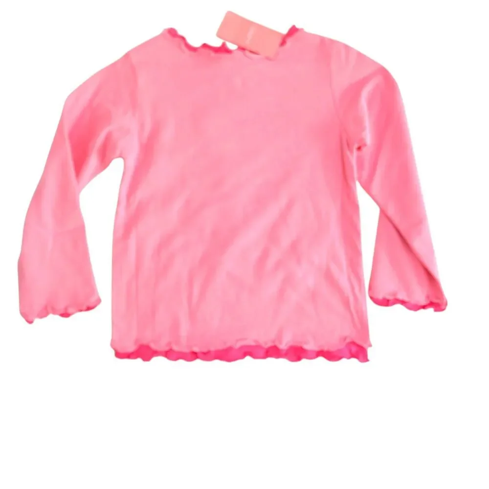 Vintage Gymboree Long Sleeve Shirt Size 4 Pink Embroidered Sweetheart Sequin NWT